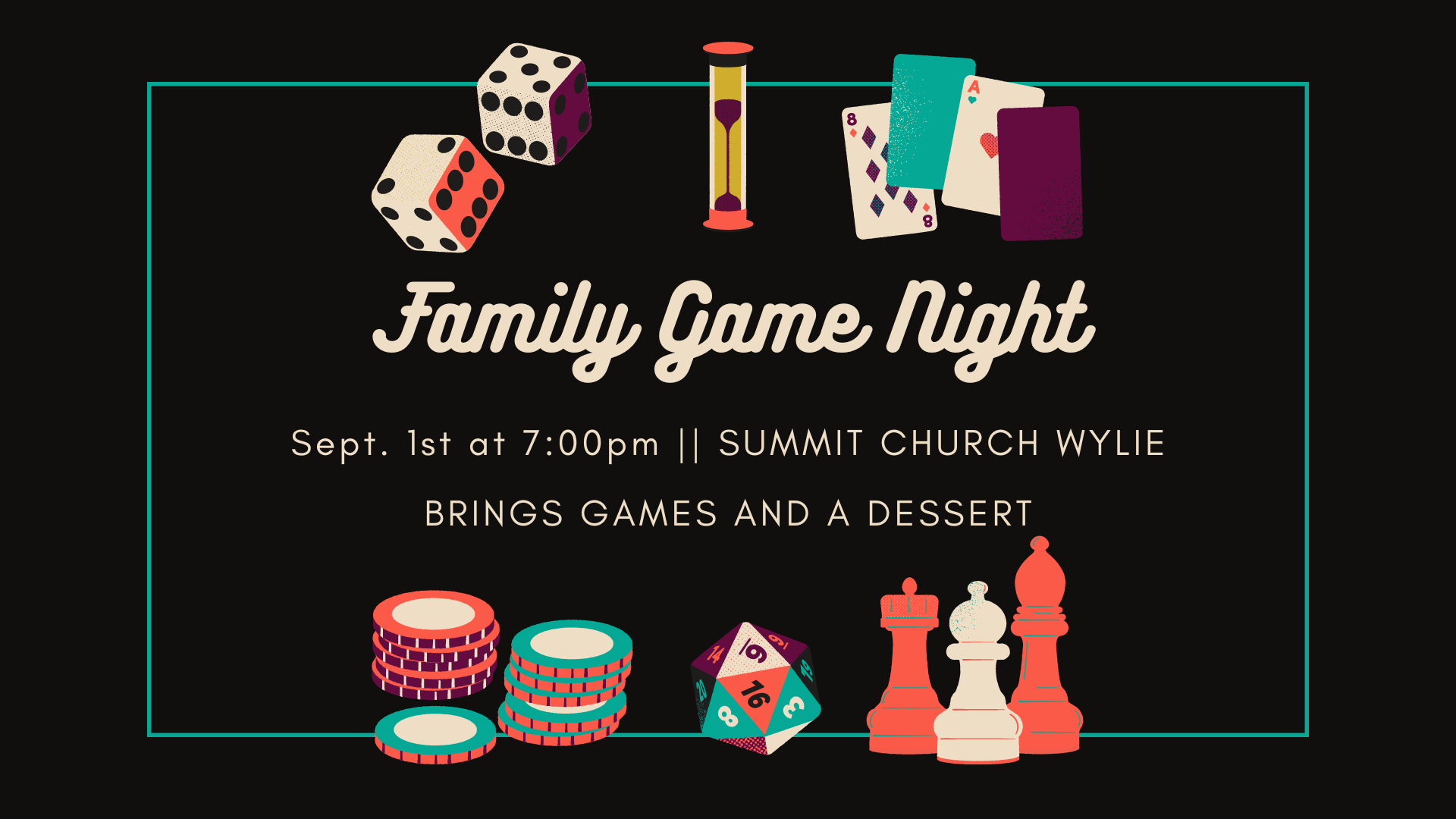 church game night flyer